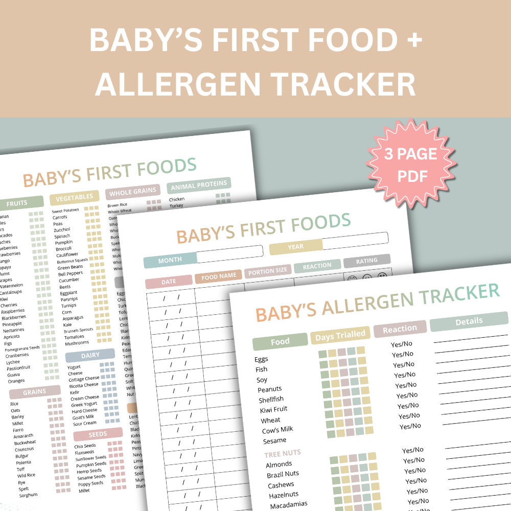 Baby's First Foods + Allergen Tracker